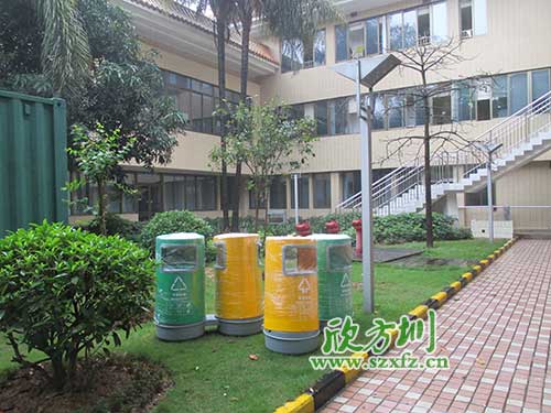 韶關(guān)物業(yè)分類玻璃鋼垃圾桶，提升社區(qū)好環(huán)境。
