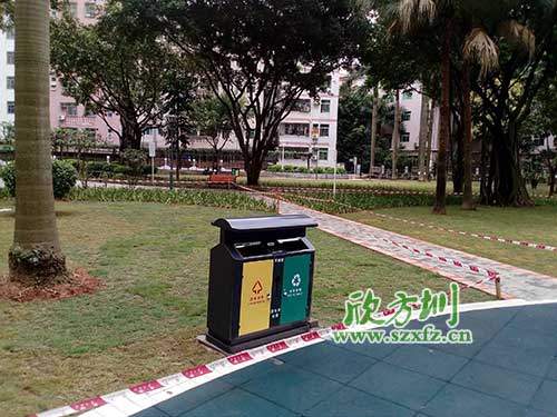韶關(guān)機(jī)關(guān)鋼制垃圾桶，欣方圳量身定做